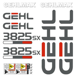 Gehl 3825 Decal Kit- Skid Steer