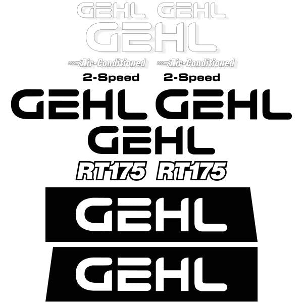 Gehl RT175 Decal Kit- Skid Steer Tracked