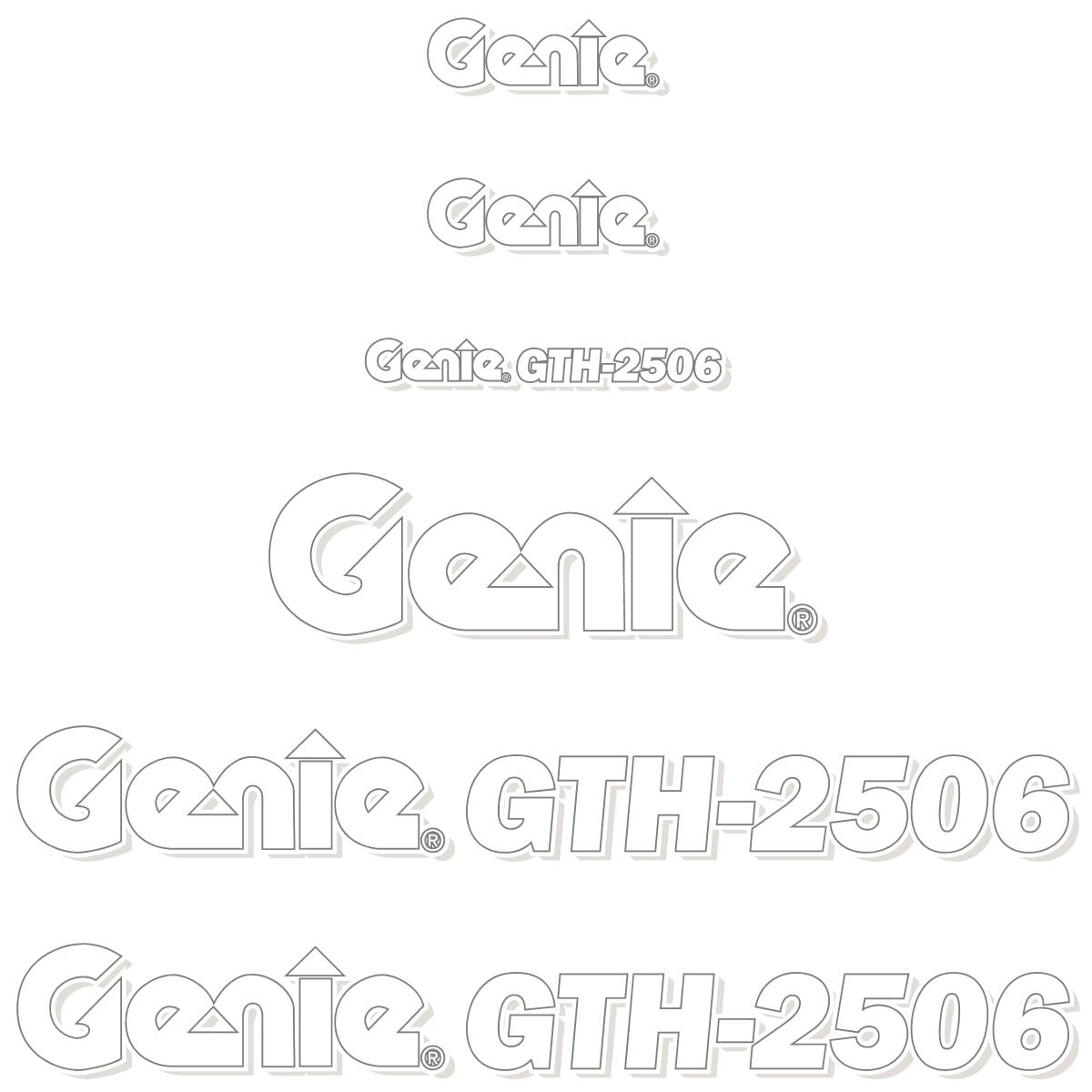 Genie GTH 2056 Decal Kit- Telehandler