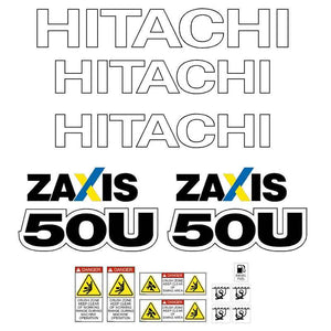 Hitachi ZX50U-5 Decal Sticker Set