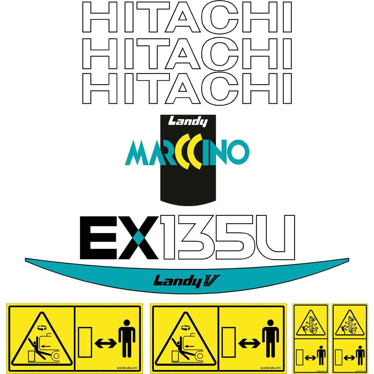 Hitachi EX135US-5 Decals 