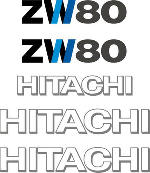 Hitachi ZW80 Decal Kit - Wheel Loader