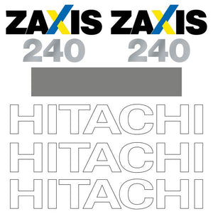 Hitachi ZX240-3 Decal Kit - Excavator