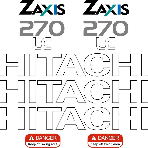 Hitachi ZX270-1 LC Decal Kit - Excavator