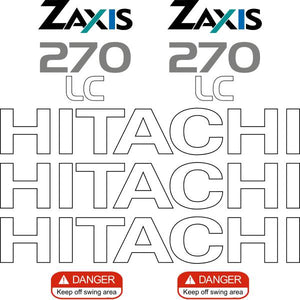 Hitachi ZX270-1 LC Decal Kit - Excavator