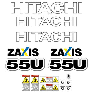 Hitachi ZX55U-5 Decal Kit - Mini Excavator