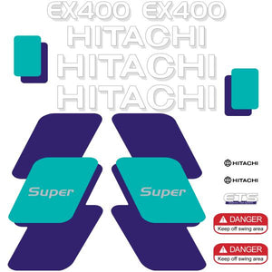 Hitachi EX400-3 Decal Kit - Excavator
