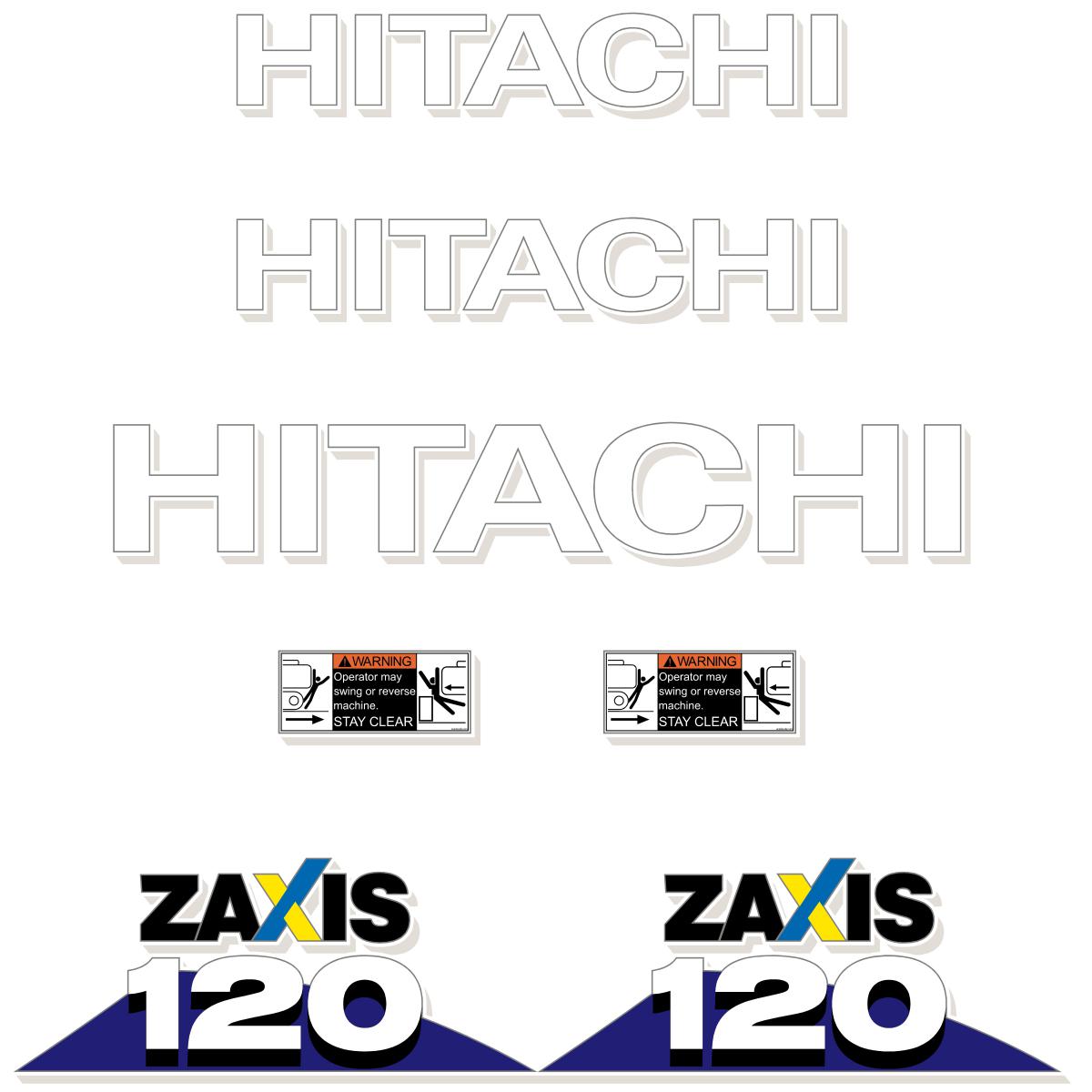 Hitachi ZX120-6 Decal Kit - Excavator