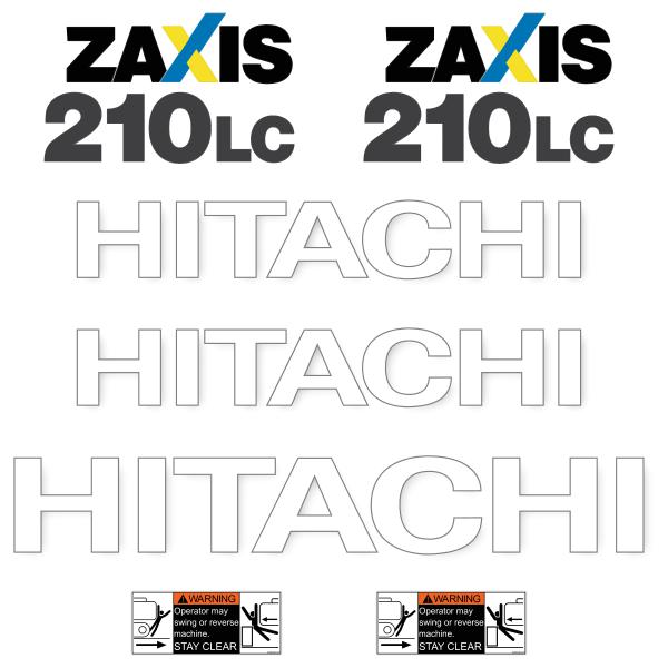 Hitachi ZX210-5 LC Decal Kit - Excavator