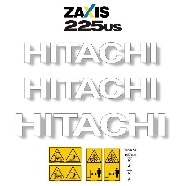Hitachi ZX225us-5 Decal Kit - Excavator
