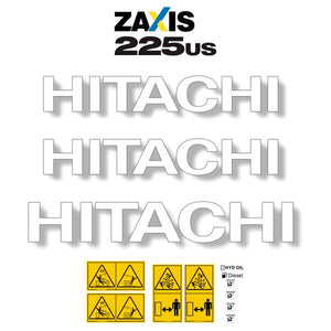 Hitachi ZX225us-5 Decal Kit - Excavator