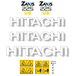 Hitachi ZX225us Decal Kit - Excavator