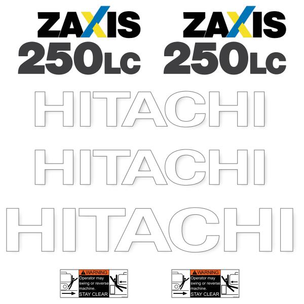 Hitachi ZX250-5 LC Decal Kit - Excavator