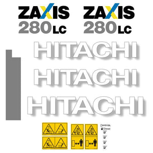 Hitachi ZX280-3 LC Decal Kit - Excavator