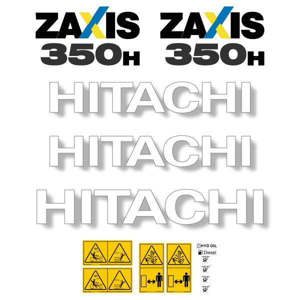 Hitachi ZX350-5 H Decal Kit - Excavator