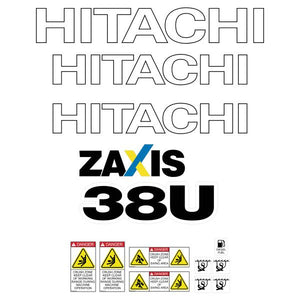 Hitachi ZX38U-5 Decal Kit - Mini Excavator