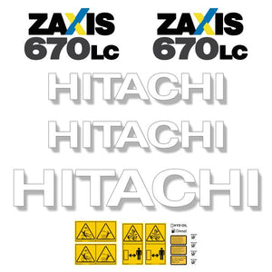 Hitachi ZX670-5 LC Decal Kit - Excavator