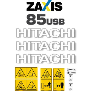Hitachi ZX85USB-5 Decal Kit - Excavator