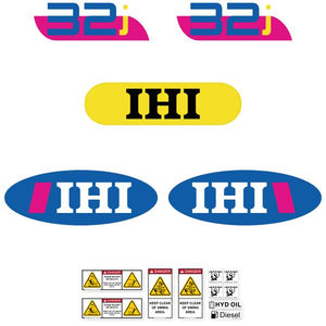IHI 32J Decal Kit - Mini Excavator