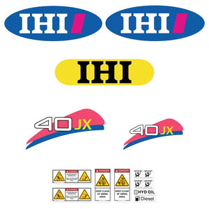 IHI 40JX Decal Kit - Mini Excavator