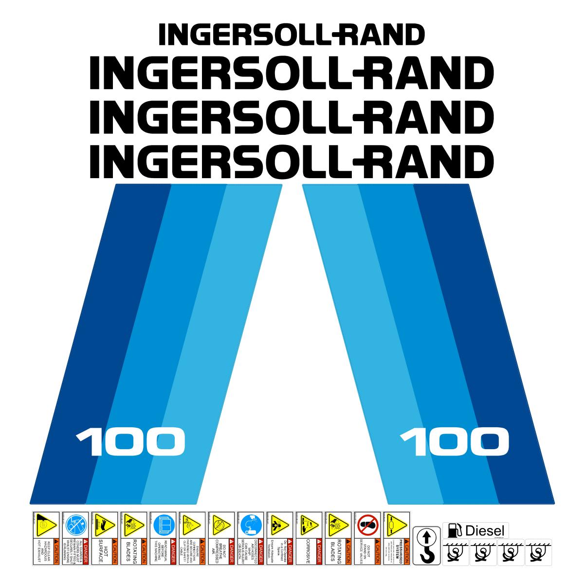 Ingersoll Rand IR P100 Decal Kit - Compressor