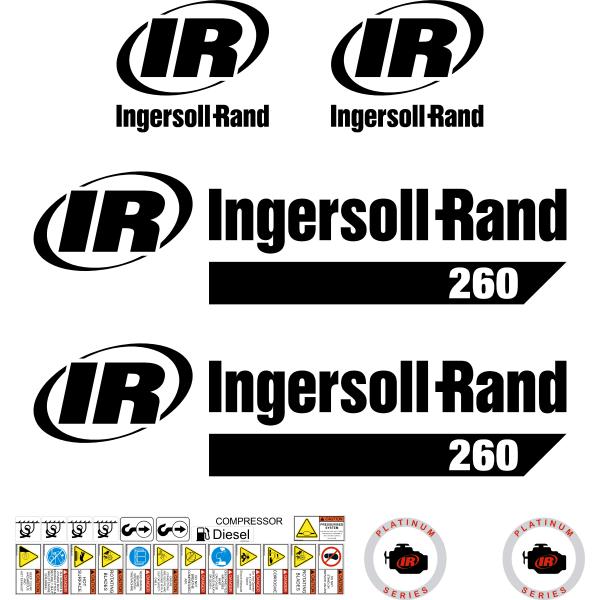 Ingersoll Rand P260 Decal Kit - Compressor