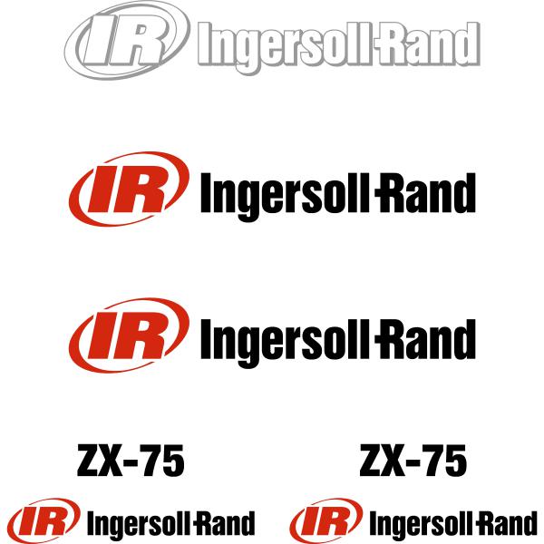 Ingersoll Rand ZX75 Decal Kit - Excavator