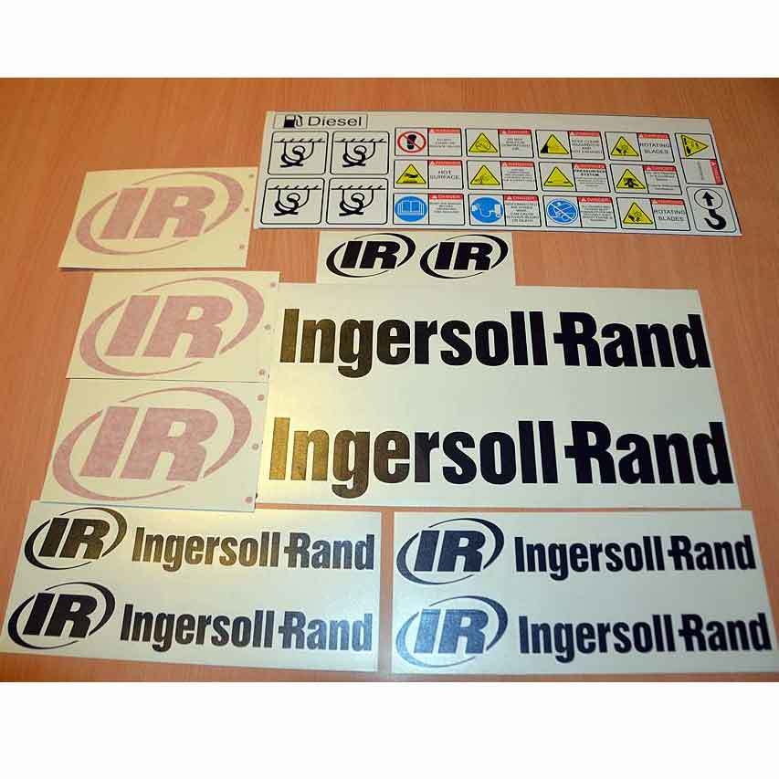 Ingersoll Rand Compressor Decal Sticker Set
