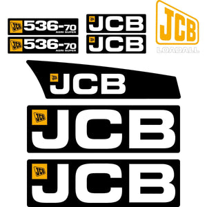 JCB 536-70 Agri Super Decal Kit - Telehandler