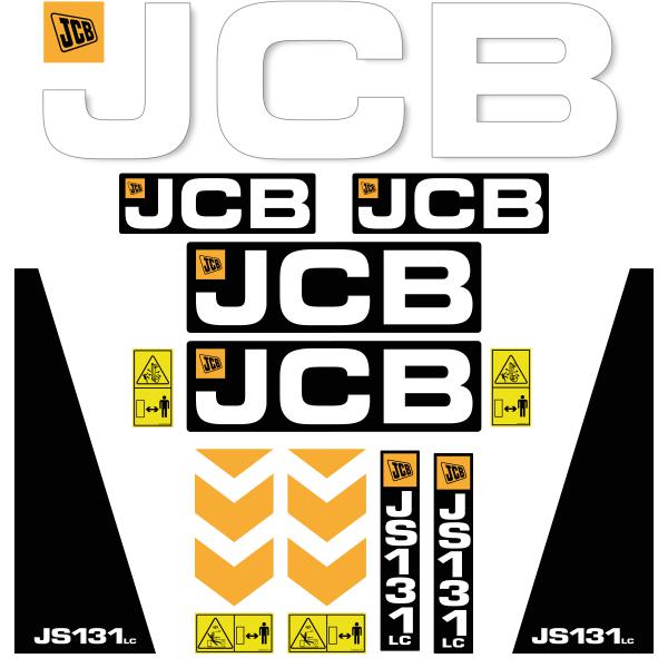 JCB JS 131 LC Decal kit - Excavator
