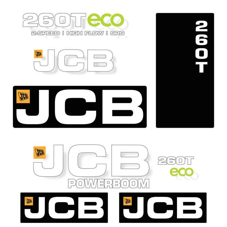 JCB 260T ECO Decal Kit - Skid Steer