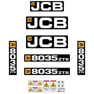 JCB 8035 ZTS Decal kit - Mini Excavator