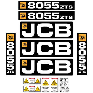 JCB 8055 ZTS Decal kit - Mini Excavator