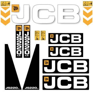 JCB JS 220 LC Decal kit - Excavator