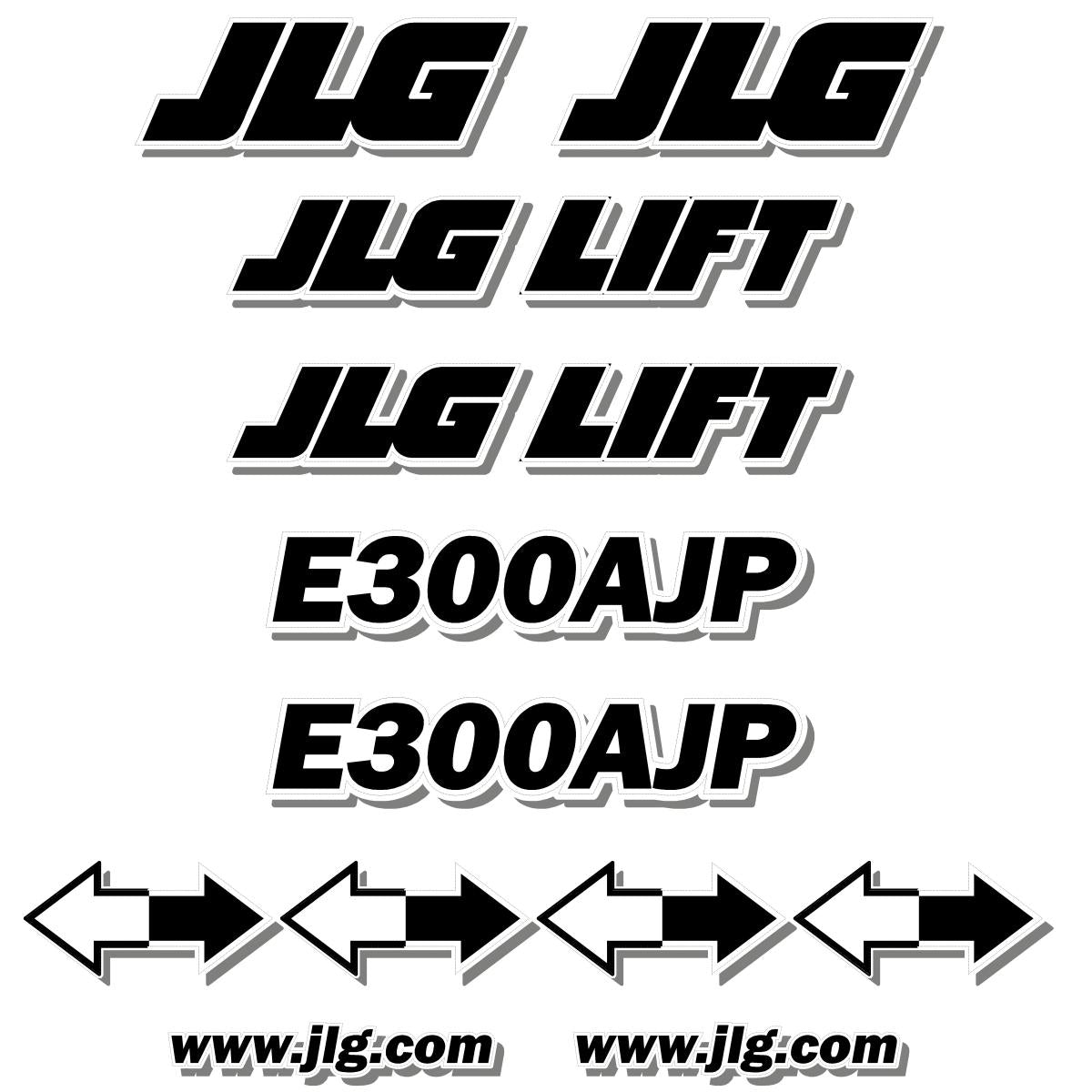 JLG E300AJP Decal Kit - Boom Lift