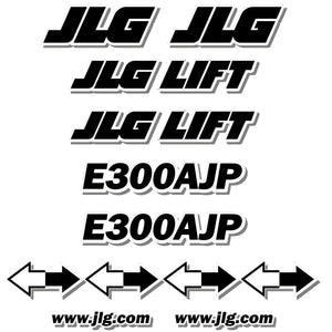 JLG E300AJP Decal Kit - Boom Lift