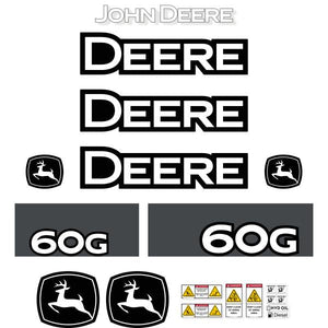 Deere 60G Decal Kit - Excavator