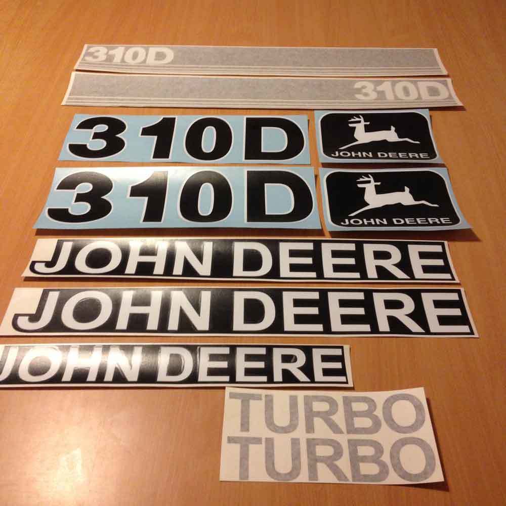 John Deere 310D Decal Sticker Set