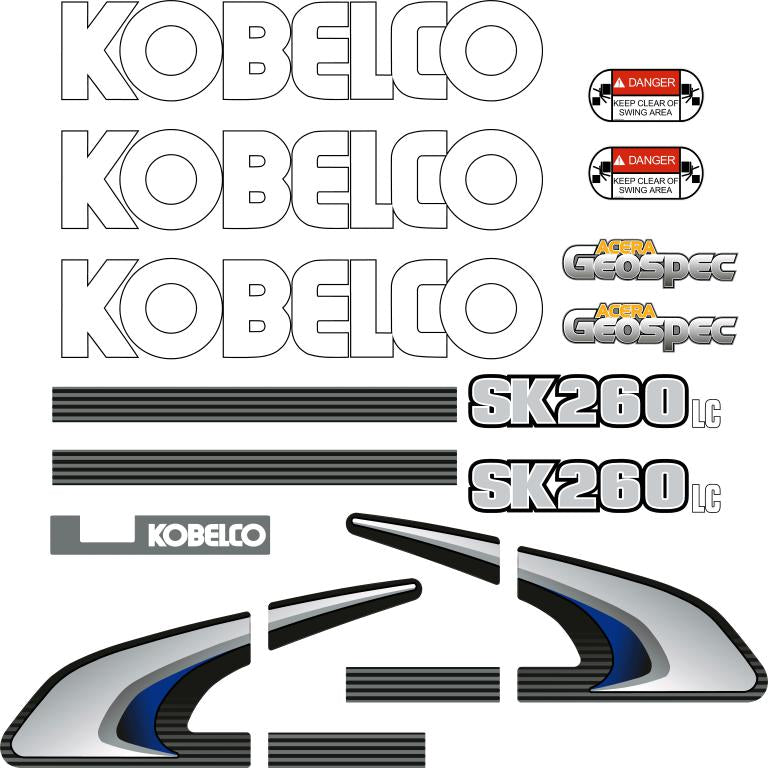 Kobelco SK260LC-8 Decals