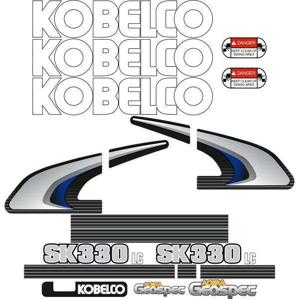 Kobelco SK330LC-8 Decal Kit - Excavator