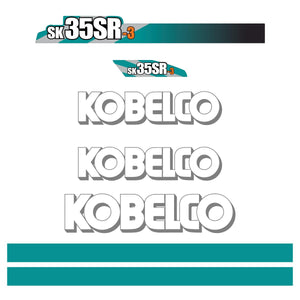 Kobelco SK35SR-3 Decals - Mini Excavator