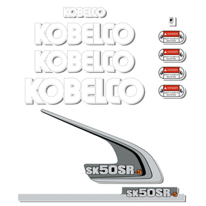 Kobelco SK50SR-5 Decals - Mini Excavator