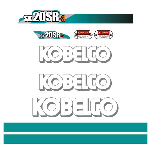 Kobelco SK20SR-3 Decals - Mini Excavator