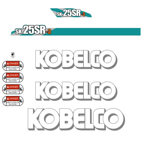 Kobelco SK25SR-3 Decals - Mini Excavator