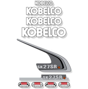 Kobelco SK27SR-5 Decal Kit - Mini Excavator