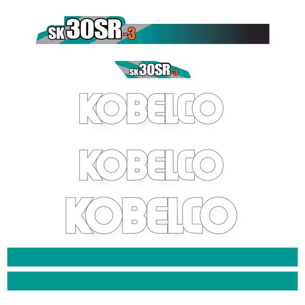 Kobelco SK30SR-3 Decal Kit - Mini Excavator