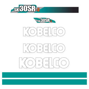 Kobelco SK30SR-3 Decal Kit - Mini Excavator