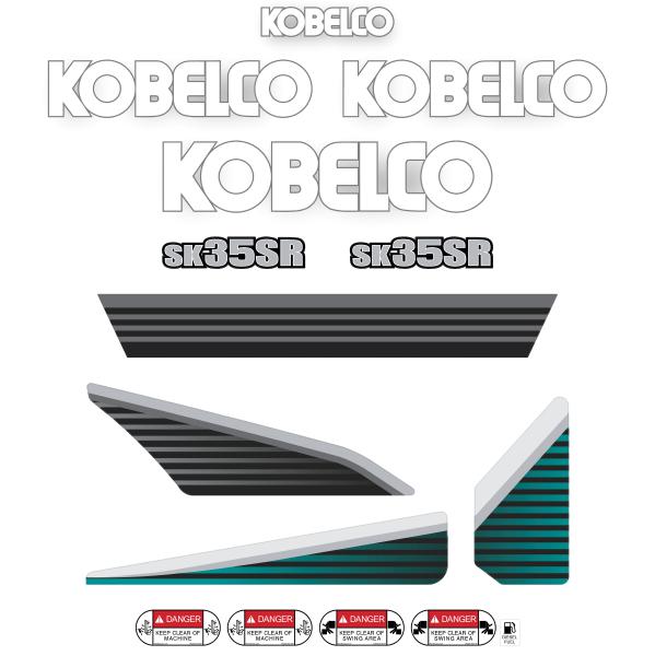 Kobelco SK35SR-6 Decals - Mini Excavator