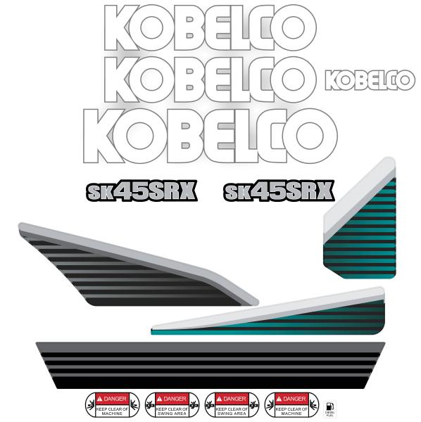 Kobelco SK45SRX-6 Decals - Mini Excavator