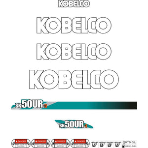 Kobelco SK50UR-3 Decals - Mini Excavator